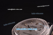 Rolex Datejust Asia 2813 Automatic Movement Steel Case/Strap with Silver Dial and Diamond Markers - ETA Coating