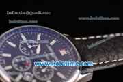 Jorg Gray Obama Limited Edition 6500 Chrono Miyota OS20 Quartz Steel Case with Black Leather Strap and Black Dial