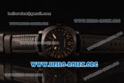 Panerai Luminor GMT Asia Automatic PVD Case with Black Dial and Black Leather Strap PAM 531B Panerai Luminor GMT Asia Automatic PVD Case with Black Dial and Black Leather Strap PAM 531B