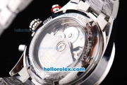 Tag Heuer Carrera Caliber 16 Automatic Movement Valjoux 7750 Case with Black Dial and SS Strap