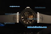 Hublot Big Bang Skeleton Swiss Tourbillon Manual Winding Movement Ceramic Case and Bezel with Black Rubber Strap