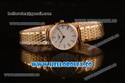 Longines La Grande Classique SWISS QUARTZ Yellow Gold Case with White Dial Roman Numeral Markers and Yellow Gold Bracelet