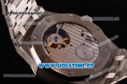 Audemars Piguet Royal Oak 41MM Swiss Tourbillon Manual Winding Full Steel with Diamonds Bezel and White Dial (FT)