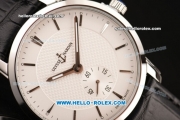 Ulysse Nardin Classico Miyota OS2035 Quartz Steel Case with Stick Markers White Dial and Black Leather Strap