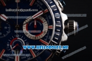 Ulysse Nardin Maxi Marine Diver Miyota OS20 Quartz Steel Case with Blue Dial and Blue Rubber Strap Blue Bezel