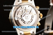 Rolex Cosmograph Daytona 4130 Automatic Yellow Gold Case with Black Dial Stick Markers and Two Tone Bracelet (BP)