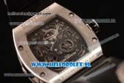 Richard Mille RM19-02 Tourbillon Fleur 9015 Auto Steel Case with Black Dial and Black Rubber Strap