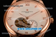 Vacheron Constantin Patrimony Asia Automatic Two Tone with White Dial and Rose Gold Stick/Roman Numeral Markers