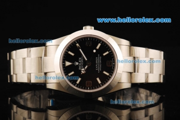 Rolex Explorer Rolex 3131 Automatic Movement Full Steel with Black Dial and White Markers