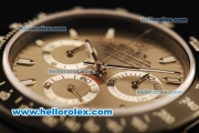 Rolex Daytona Chronograph Swiss Valjoux 7750 Automatic Movement PVD Case with Black Bezel and PVD Strap