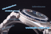 Omega Seamaster Chronograph Miyota Quartz Full Steel with Blue Bezel and Blue Dial-7750 Coating