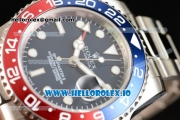 Rolex GTM-Master II 2836 Automatic Steel Case with Blue Dial Dots Markers and Steel Bracelet