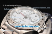 Rolex Explorer II Oyster Perpetual Swiss ETA 2836 Automatic Movement Full Steel with White Dial