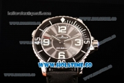 BlancPain Fifty Fathoms 500 Fathoms GT Swiss ETA 8502 Automatic Steel Case with Grey/Black Dial and Black Leather Strap (ZF)