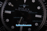 Rolex Submariner Automatic Movement Silver Case with Black Dial and Bezel-White Marking and Nylon Strap Vintage Edition