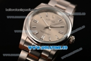 Rolex Air King Asia Automatic Full Steel with Grey Dial and White Stick Markers