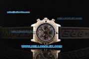 Breitling Chronomat B01 Chronograph Swiss Valjoux 7750 Automatic Movement Steel Case with Stick Markers and Black Rubber Strap