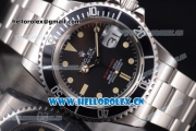 Rolex Submariner Swiss ETA 2836 Automatic Stainless Steel Case/Bracelet with Black Dial PVD Bezel and Dot Markers