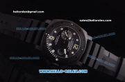 Panerai Pam 199 Luminor Submersible 1000m Automatic 7750-Coated Black PVD Case with Black Dial and Black Rubber Strap