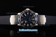 Ulysse Nardin Maxi Marine Automatic Movement Steel Case with Blue Dial and Blue Rubber Strap