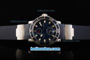 Ulysse Nardin Maxi Marine Automatic Movement Steel Case with Blue Dial and Blue Rubber Strap Ulysse Nardin Maxi Marine Automatic Movement Steel Case with Blue Dial and Blue Rubber Strap