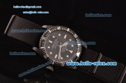 Rolex Pro-Hunter Submariner Swiss ETA 2836 Automatic PVD Case with Black Nylon Strap Black Dial