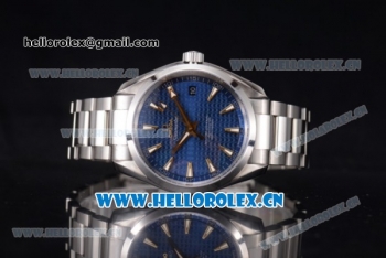 Omega Seamaster Aqua Terra 150 M Clone 8500 Automatic Steel Case/Bracelet Blue Dial and Stick Markers (EF)