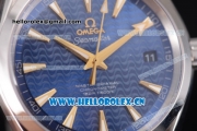 Omega Seamaster Aqua Terra 150 M Clone 8500 Automatic Stainless Steel Case/Bracelet with Stick Markers and Blue Dial (EF)