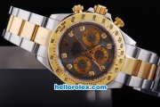 Rolex Daytona Oyster Perpetual Automatic with Diamond Marking,Grey Dial and Gold Bezel