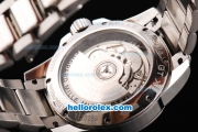 Chopard Gran Turismo XL Automatic Movement Silver Case with Black Dial and White Numeral&Stick Marker-SS Strap