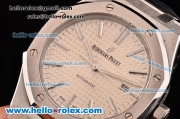 Audemars Piguet Royal Oak Swiss ETA 2824 Automatic Steel Case with Stainless Steel Strap and White Grid Dial - 1:1 Original