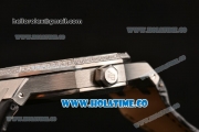 Audemars Piguet Royal Oak 41MM Asia Automatic Steel Case with Black Dial Diamonds Bezel and Stick Markers