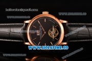 A.Lange&Sohne Saxonia Tourbillon Asia Automatic Rose Gold Case with Black Dial and Stick Markers