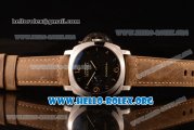 Panerai Luminor Marina 1950 3 Days Automatic Asia Automatic Steel Case with Black Dial and Brown Leather Strap PAM00359