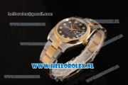 Rolex Datejust Yellow Gold Case 3135 Auto with Black Dial and Two Tone Bracelet - 1:1 Origianl (AAAF)