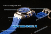 Audemars Piguet Royal Oak Offshore Chronograph 3126 Auto Steel Case with Blue Dial and Blue Rubber Strap - 1:1 Original (JF)