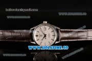 Tag Heuer Carrera Calibre 5 Automatic Swiss ETA 2824 Automatic Steel Case with White Dial Stick Markers and Brown Leather Strap