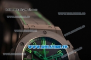 Hublot Big Bang Swiss Valjoux 7750 Automatic Movement PVD Case with Black Dial and Green Markers