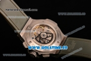 Hublot Big Bang Swiss Valjoux 7750 Automatic Steel Case with Grey Dial and Grey Leather Strap