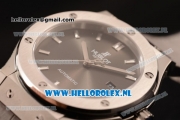 Hublot Classic Fusion 9015 Auto Steel Case with Black Dial and Grey Leather Strap