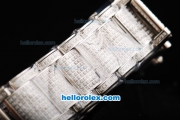 Patek Philippe Twenty-4 Swiss ETA Quartz Movement Steel Case with Diamond Dial and Diamond Strap -Lady Size