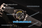 Audemars Piguet Royal Oak Offshore Diver Miyota 9015 Automatic Carbon Fiber Case with Black Dial White Stick Markers and Black Rubber Strap (BP)