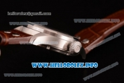 IWC Big Pilot "Markus Buhler" Asia 6497 Manual Winding Steel Case with Blue Dial Arabic Number Markers and Brown Leather Strap - 1:1 Original (KW)