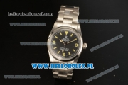 Rolex Explorer Tiffany & Co. Asia Auto with Black Dial and Steel Case Steel Bracelet