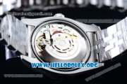 Rolex Datejust Clone Rolex 3135 Automatic Steel Case with Silver Dial Stick Markers and Stainless Steel Bracelet - 1:1 Original (AR)