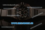 Richard Mille RM 011 Chronograph Miyota 9015 Automatic Carbon Fiber Case with Skeleton Dial White Arabic Numeral Markers and Rubber Strap (KV)