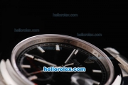 Rolex Datejust II Oyster Perpetual Automatic Movement Black Dial with White Stick Marker and SS Strap