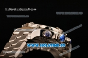 Breitling Super Avenger Ultimate Chrono Swiss Valjoux 7750 Automatic Silver Case with White Dial