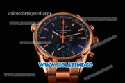 Tag Heuer Grand Carrera RS3 Chrono Miyota Quartz Rose Gold Case/Bracelet with Black Dial and Rose Gold Stick Markers