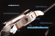Panerai Luminor Marina PAM172 Swiss ETA 6497 Manual Winding Steel Case with Black Dial and Black Leather Strap